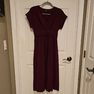 Elegant Burgundy Dress